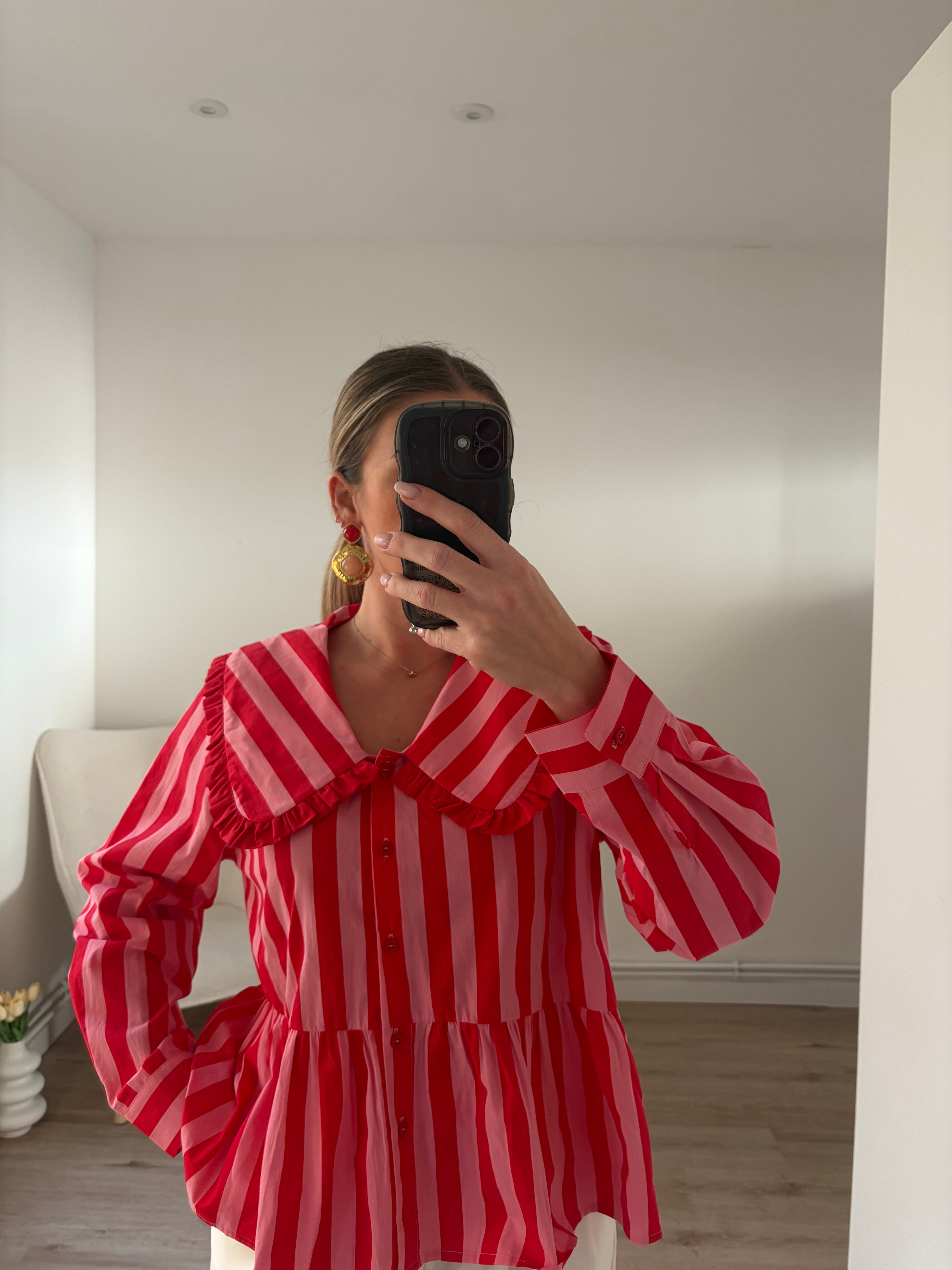 Blouse Alice Rayures Rose & Rouge