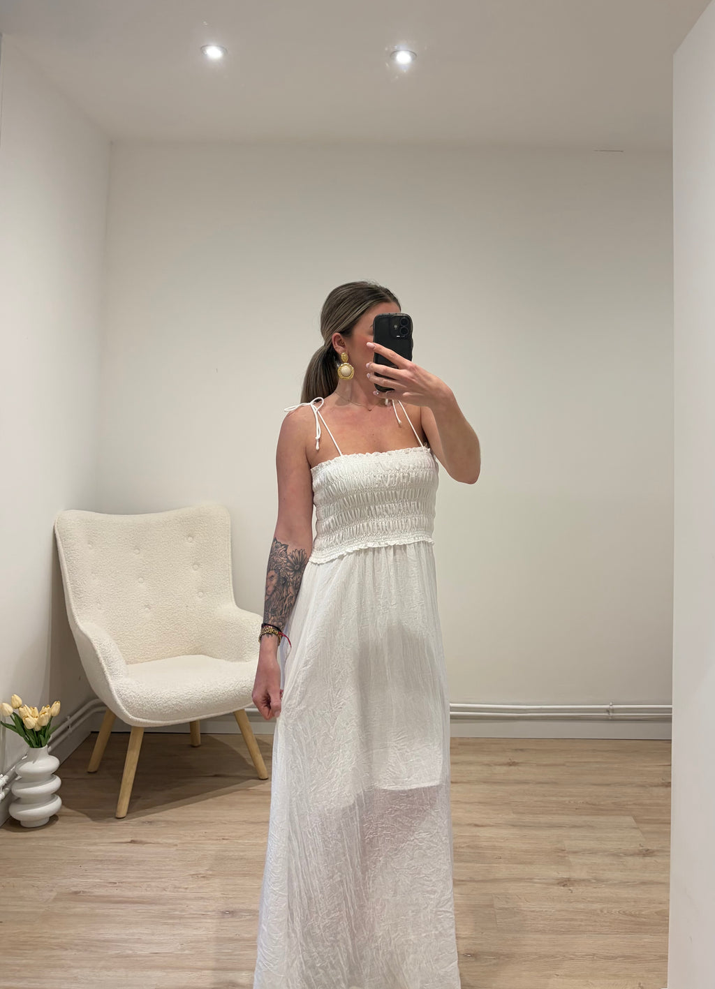 Robe Ambre Blanche