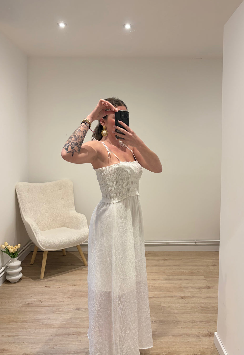 Robe Ambre Blanche