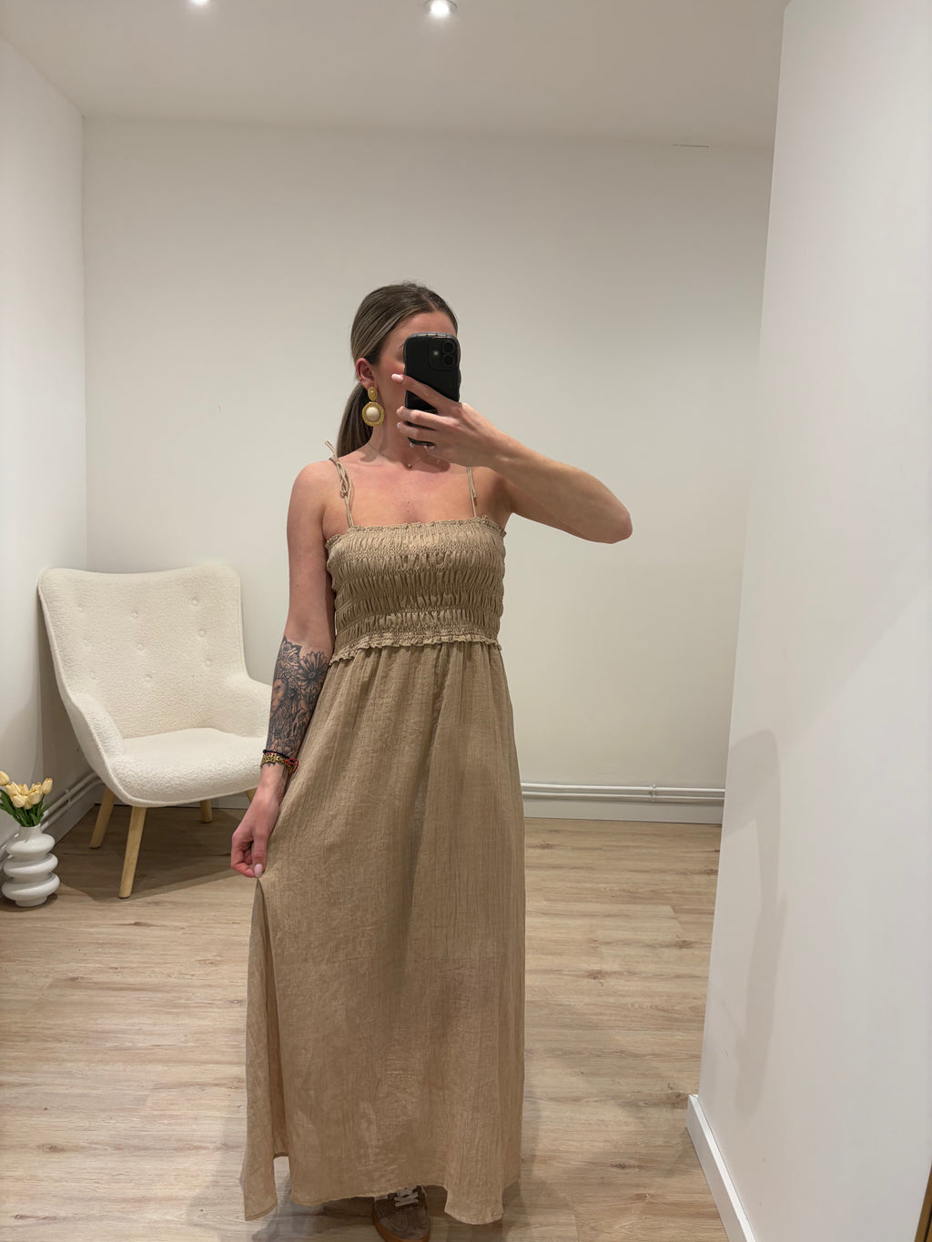Robe Ambre Beige