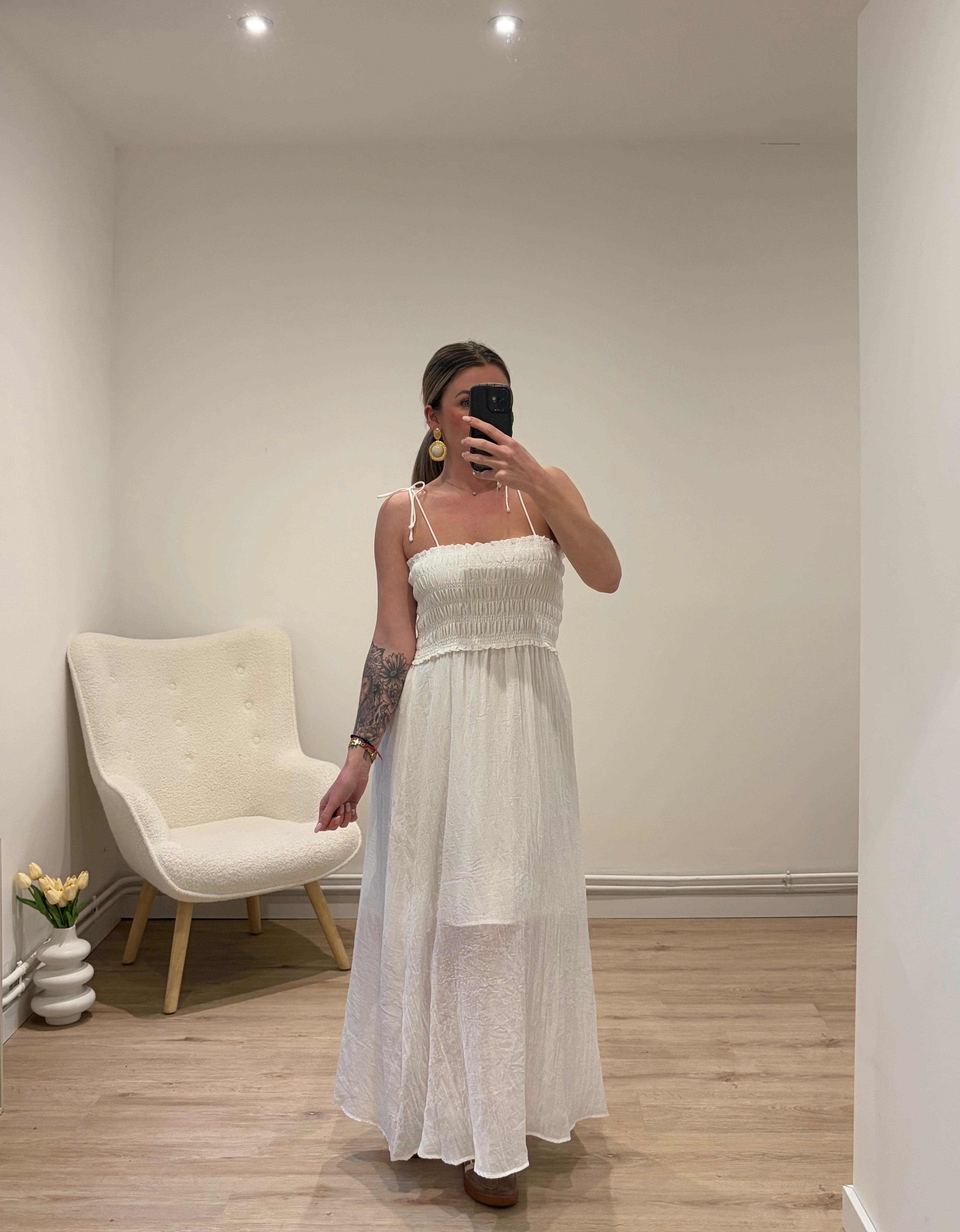 Robe Ambre Blanche