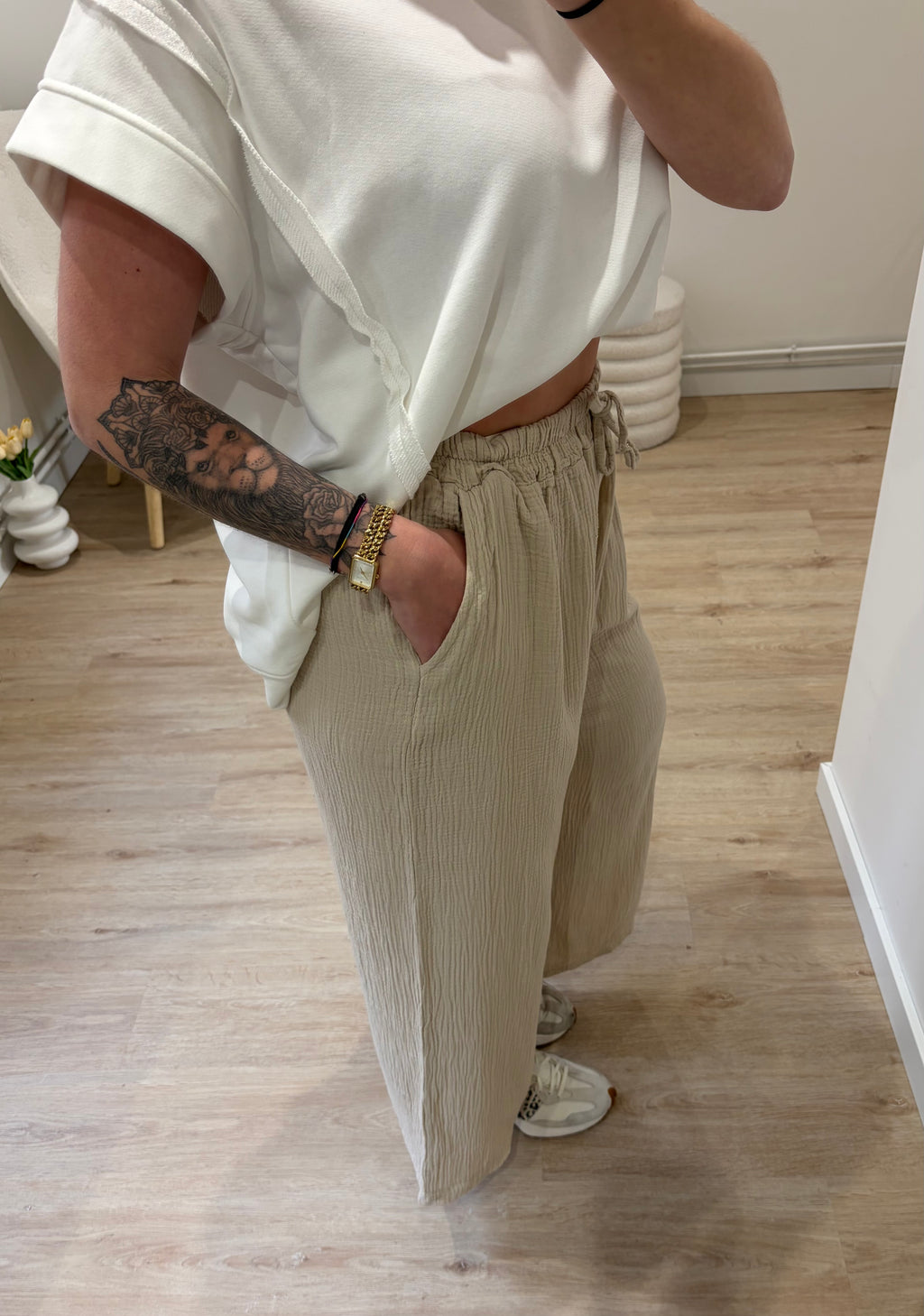 Pantalon Marie Beige