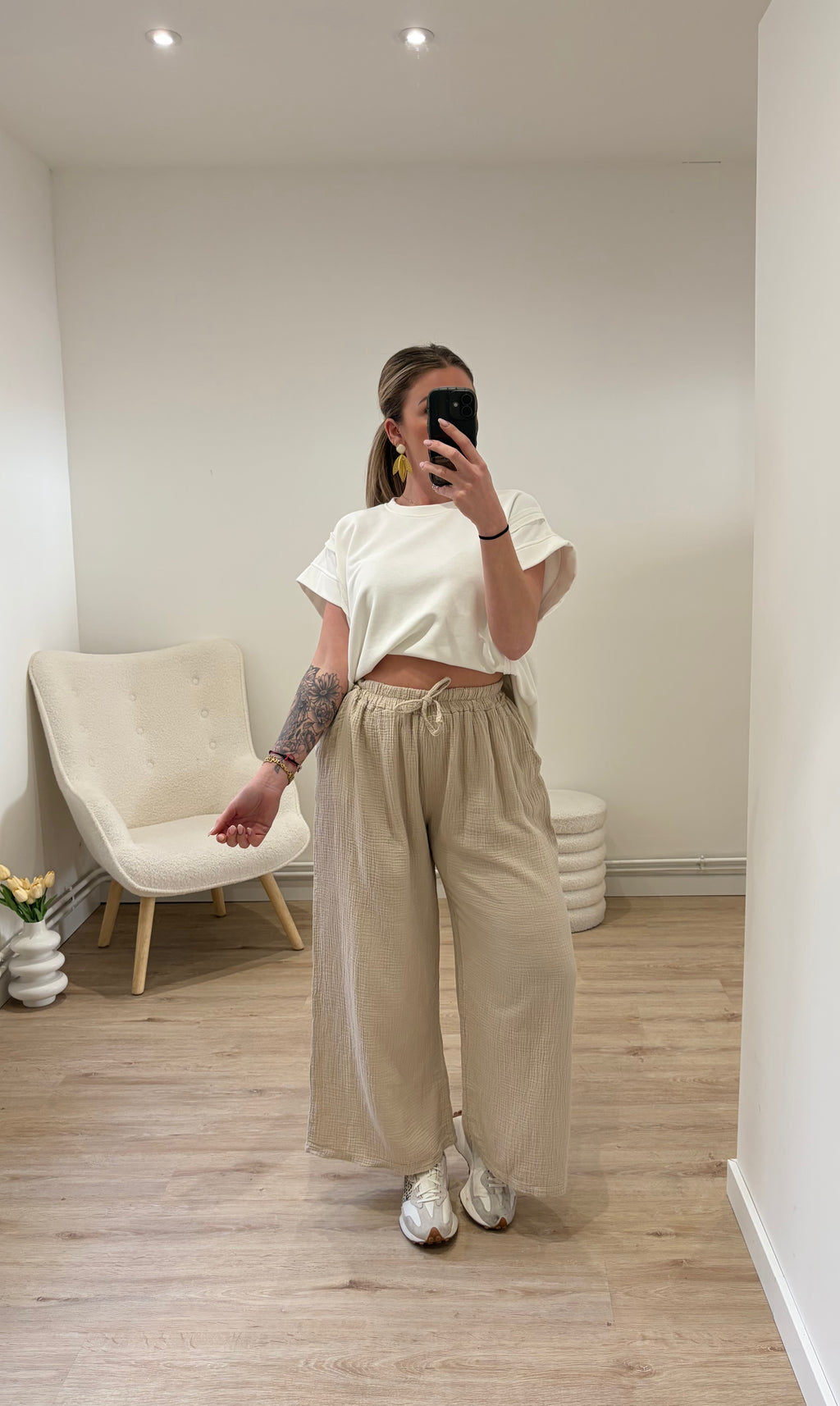 Pantalon Marie Beige