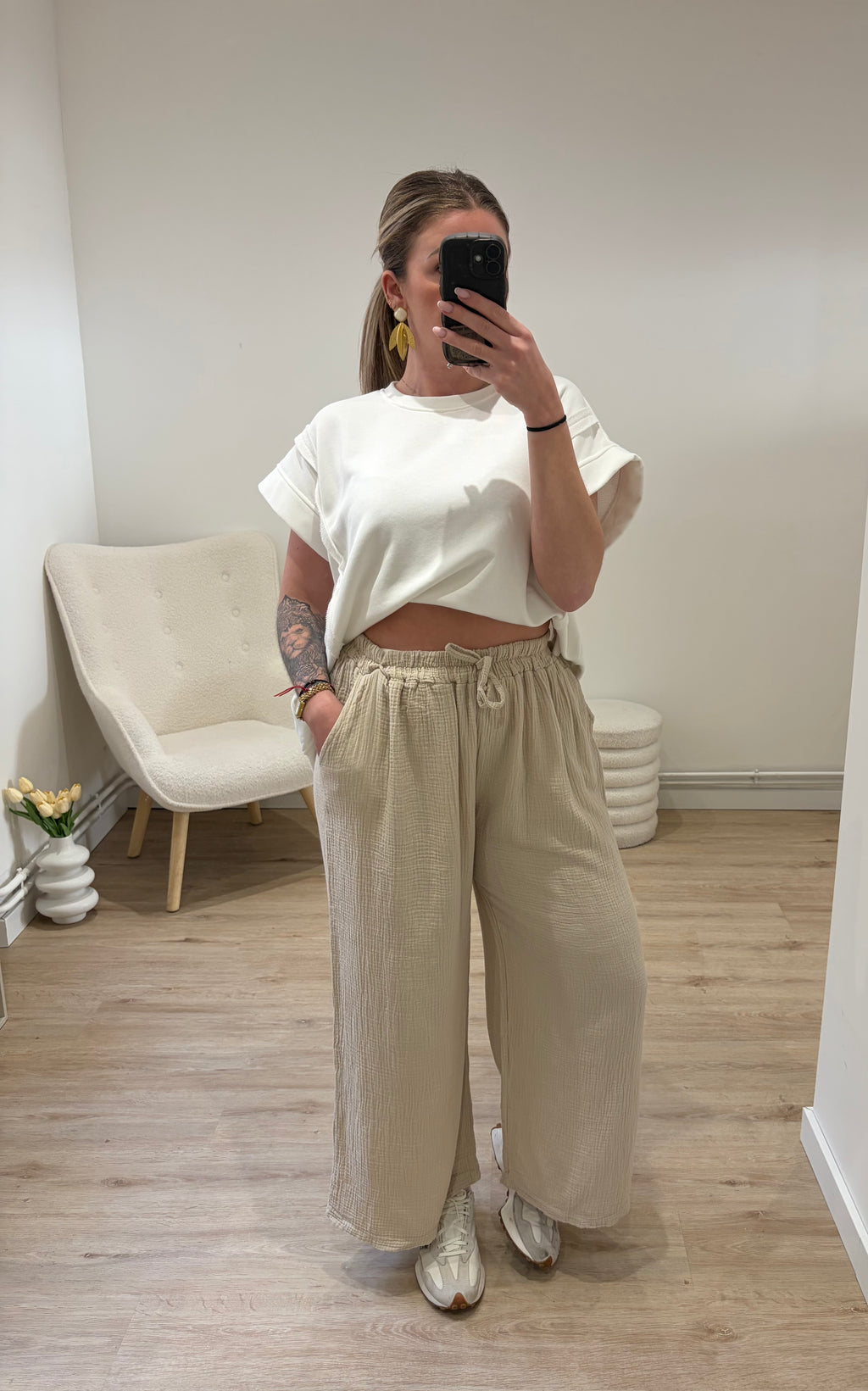 Pantalon Marie Beige