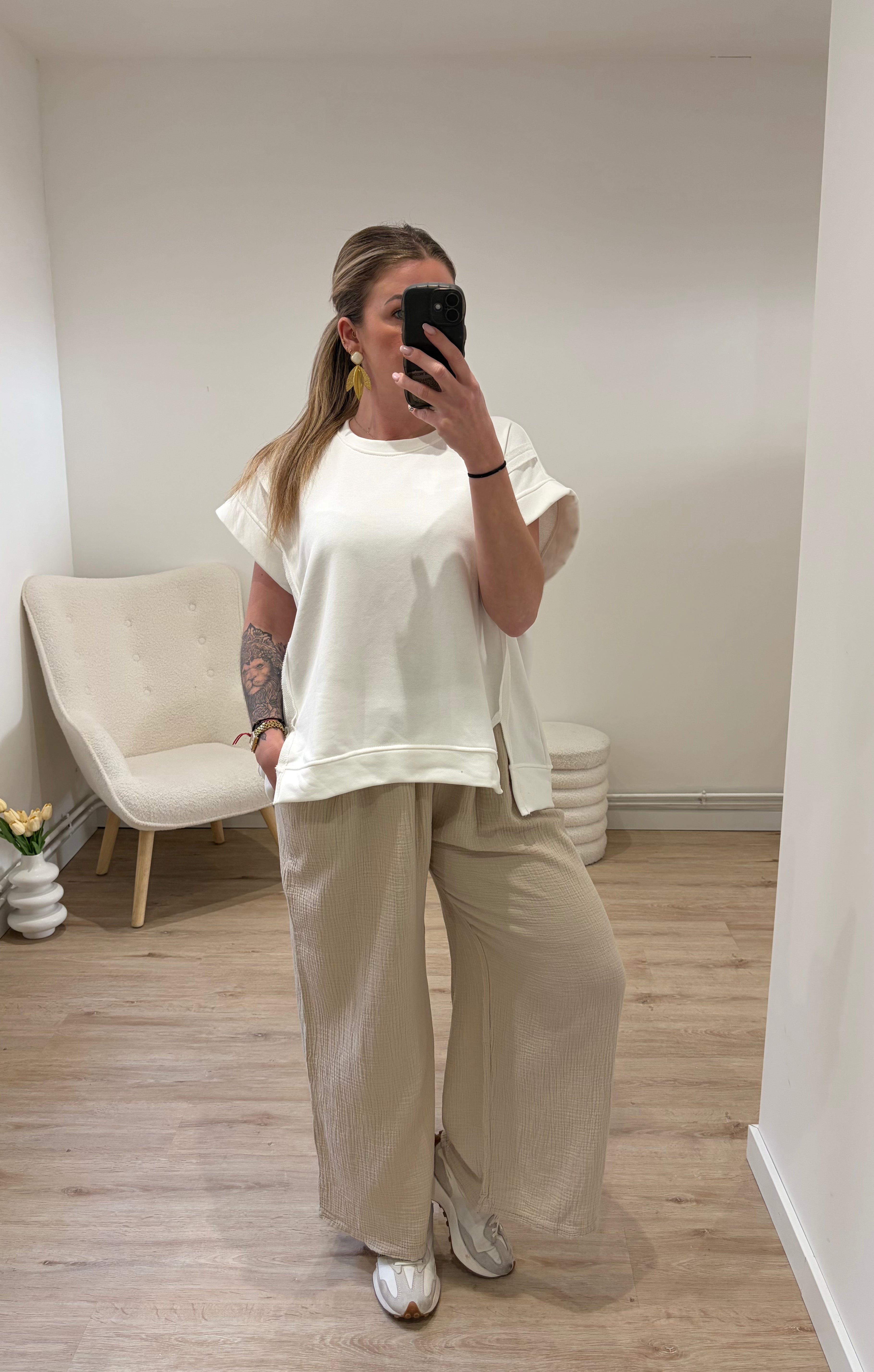 Pantalon Marie Beige