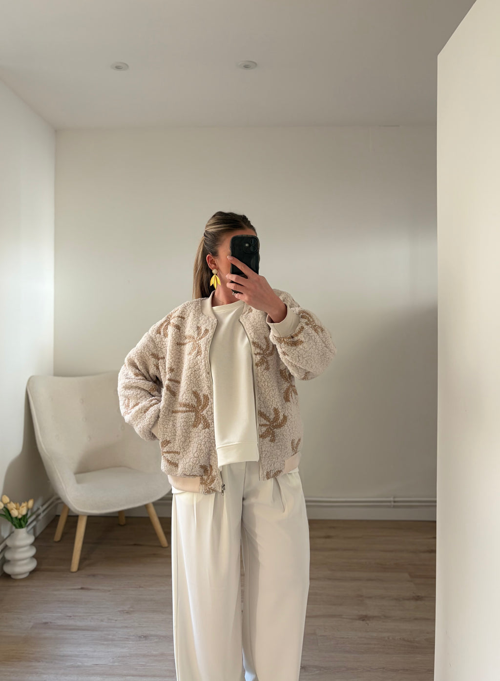 Veste Remy Beige & Blanc