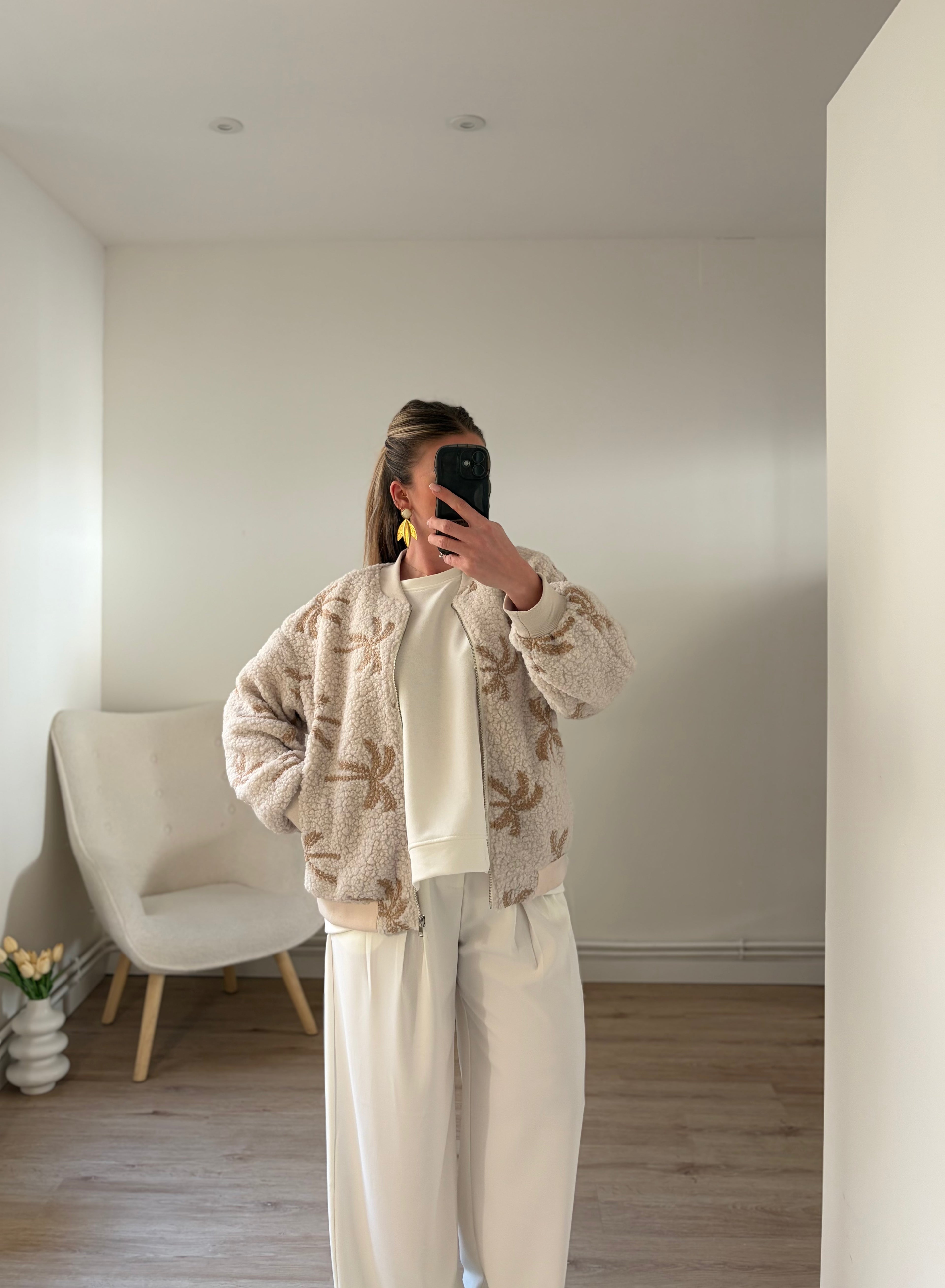 Veste Remy Beige & Blanc