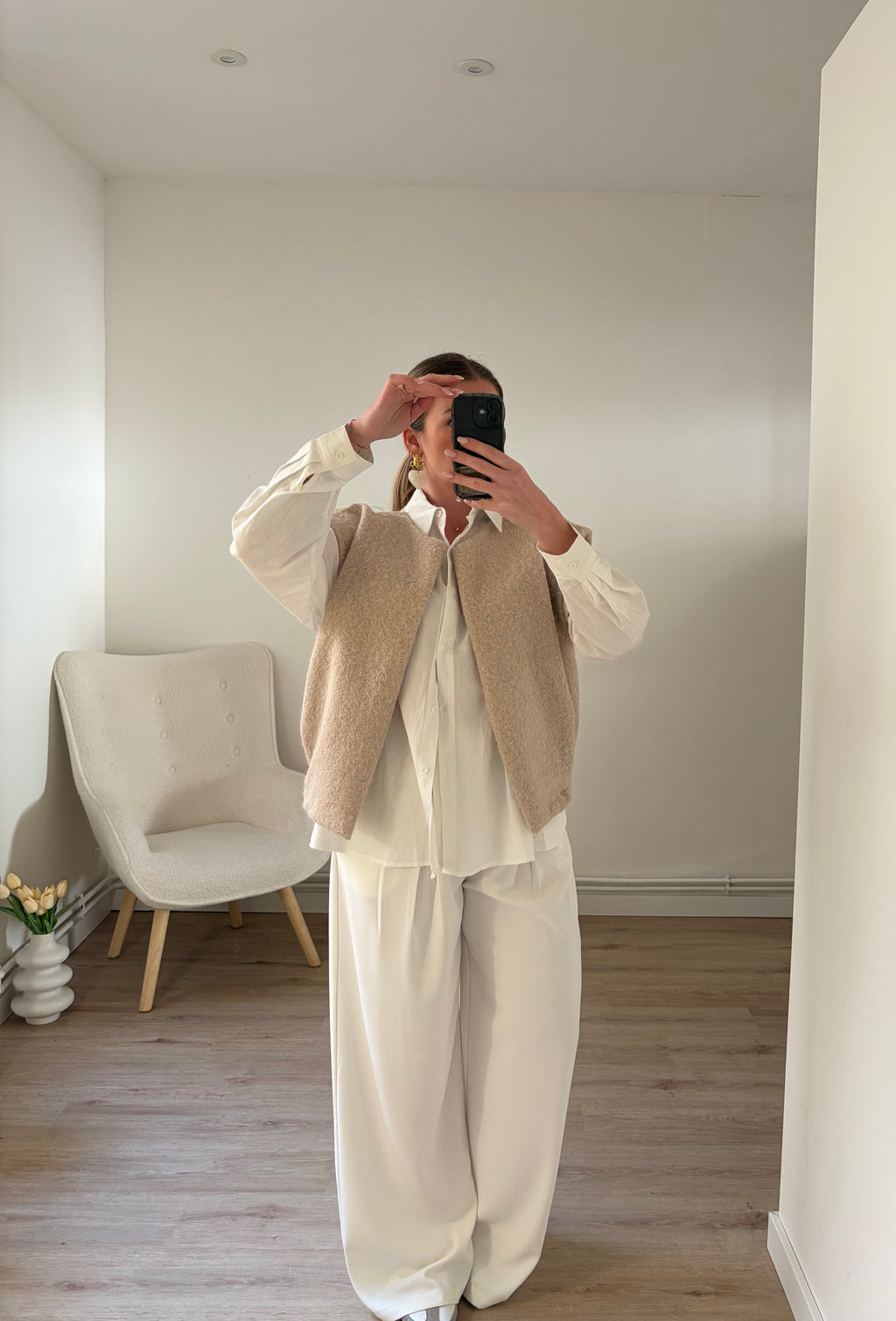 Gilet Romy Sans Manches Beige