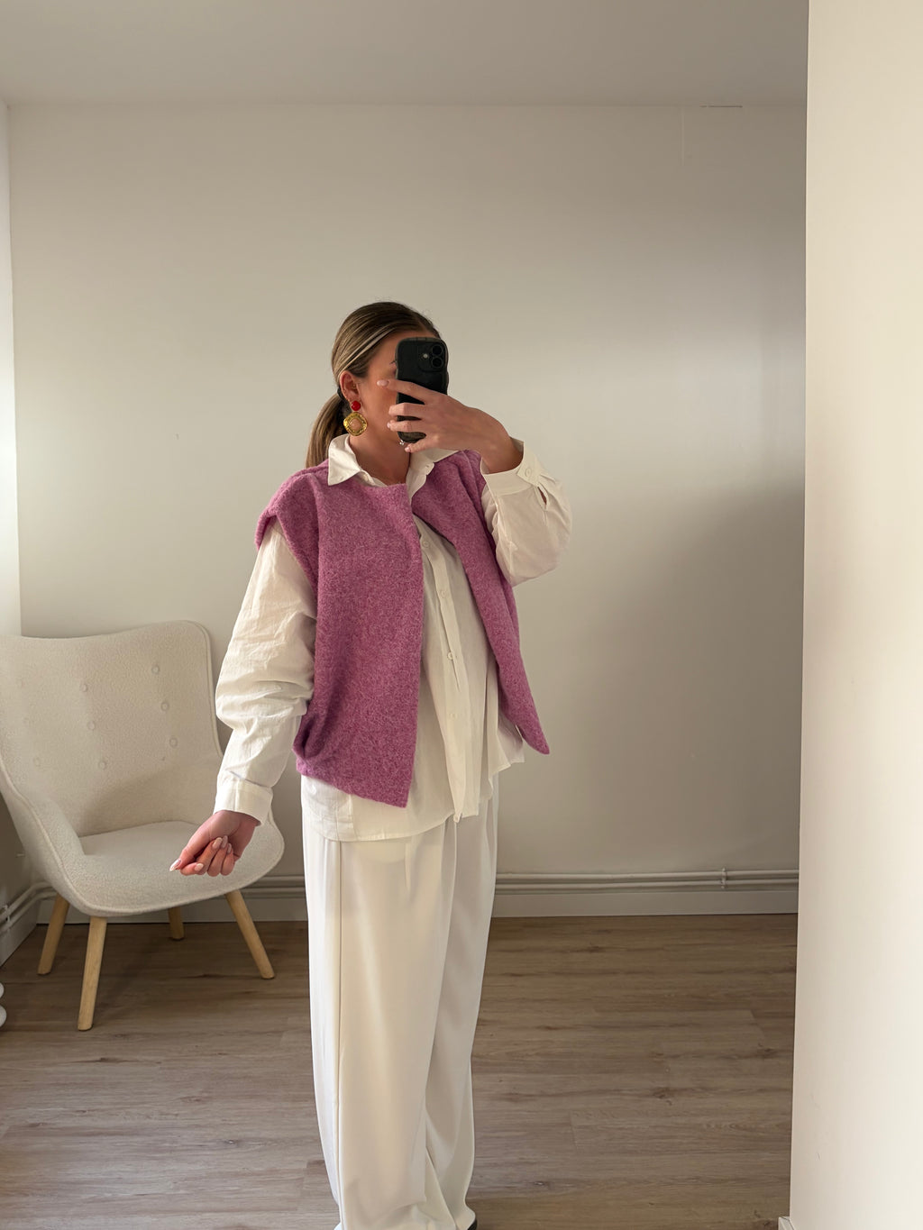Gilet Romy Sans Manches Rose