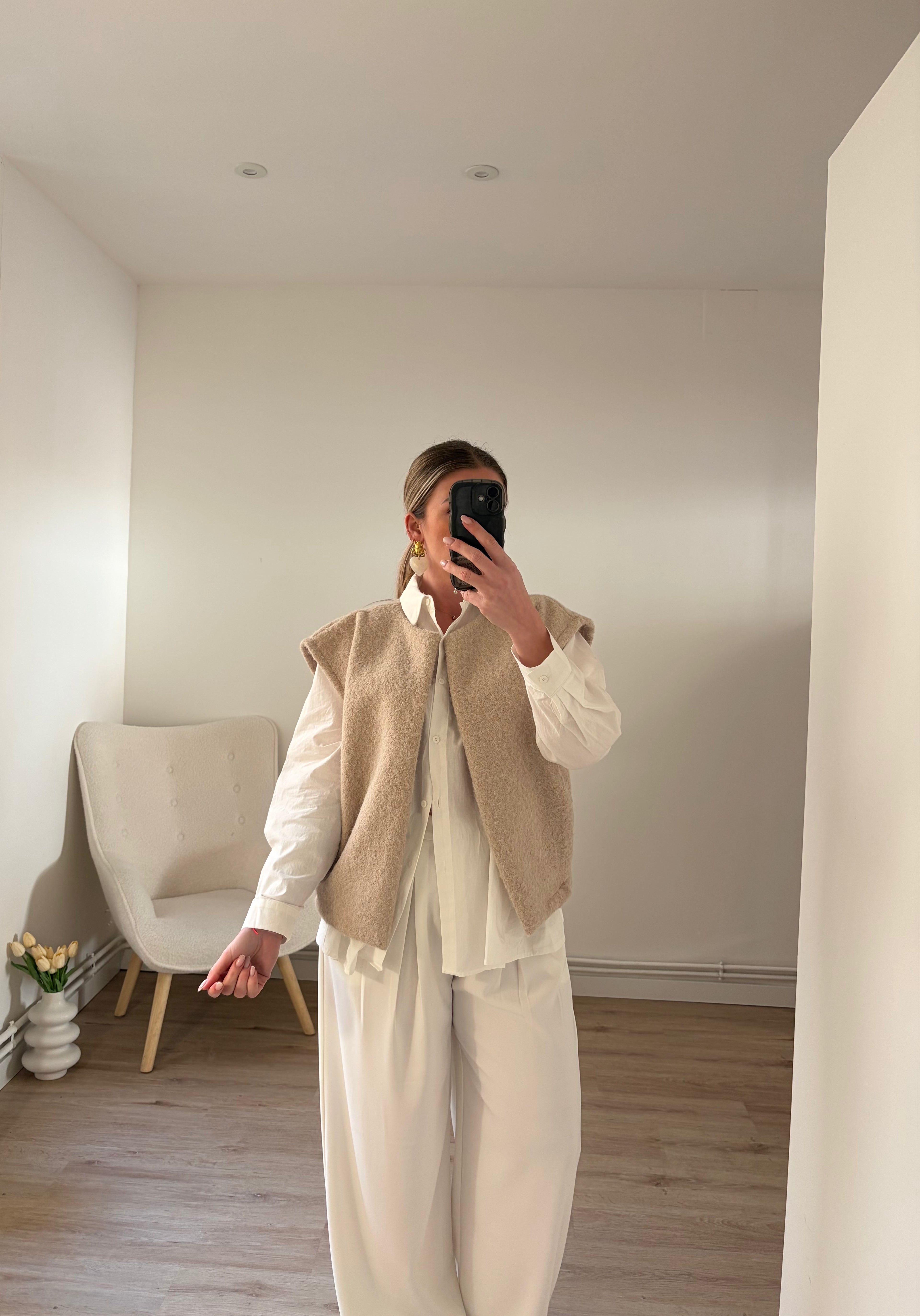 Gilet Romy Sans Manches Beige
