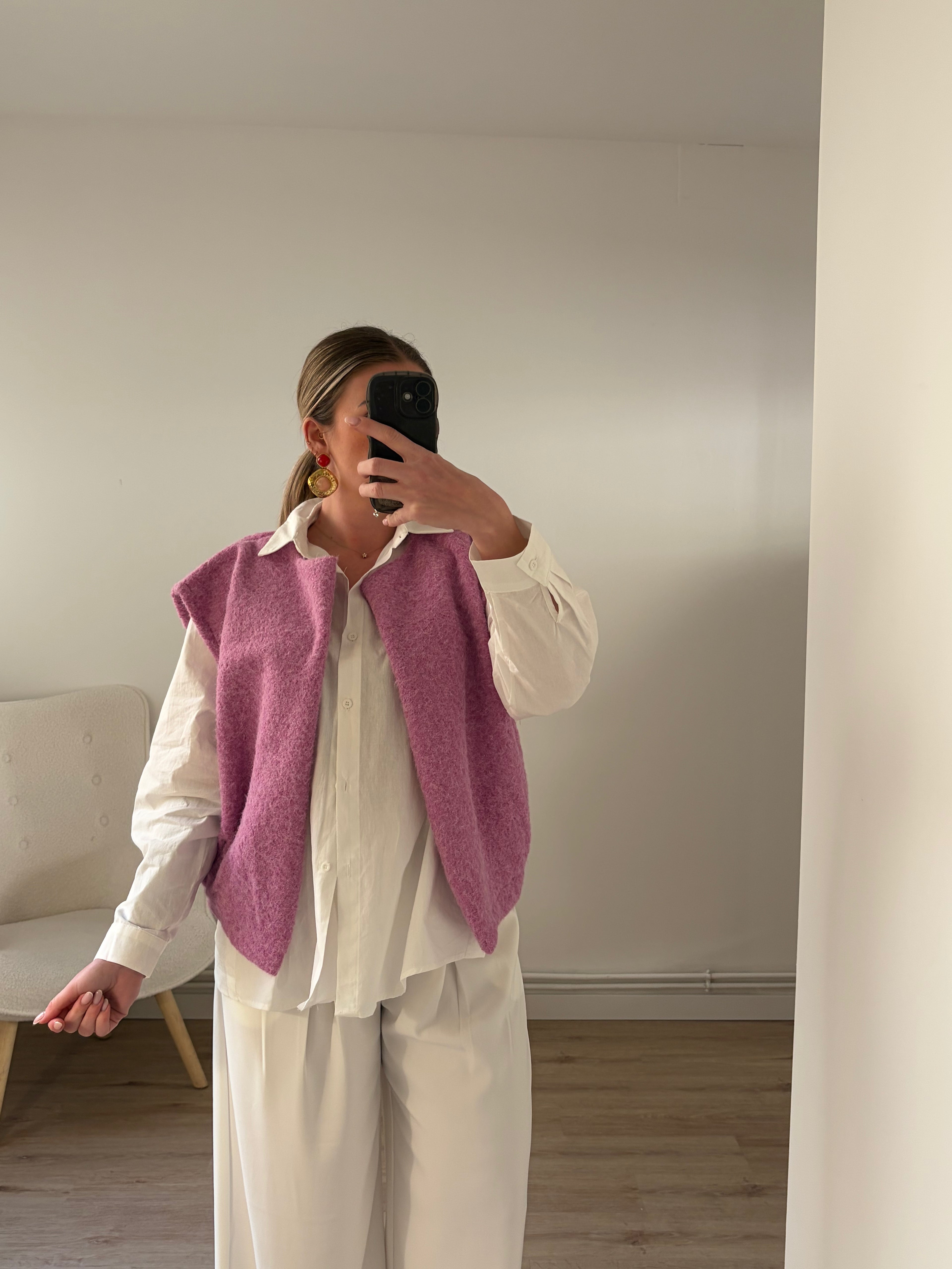 Gilet Romy Sans Manches Rose
