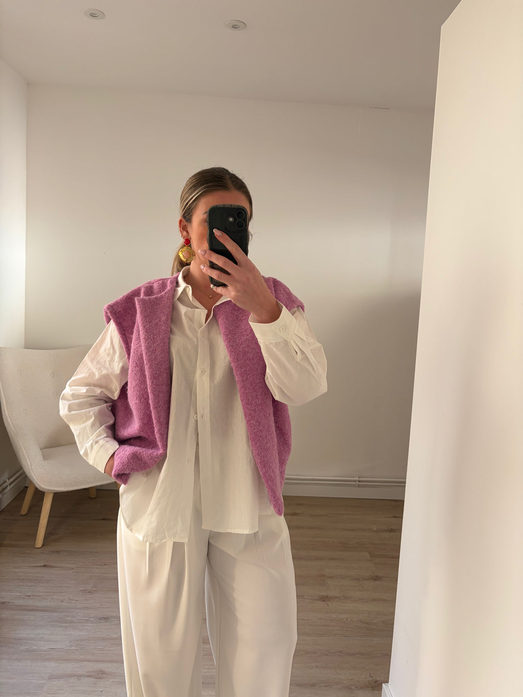 Gilet Romy Sans Manches Rose
